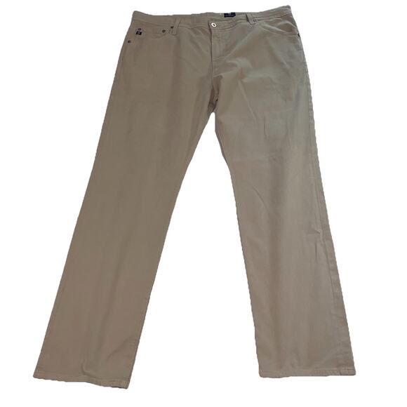 AG Adriano Goldschmied Pants Men’s Size 40x32 Beige The Graduate Tailored Leg - Picture 1 of 14